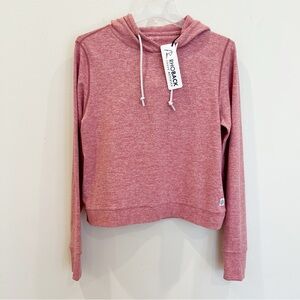 Rhoback Hoodie Sweatshirt Womens Small Pink Tempo Performance Donkey Kick NEW